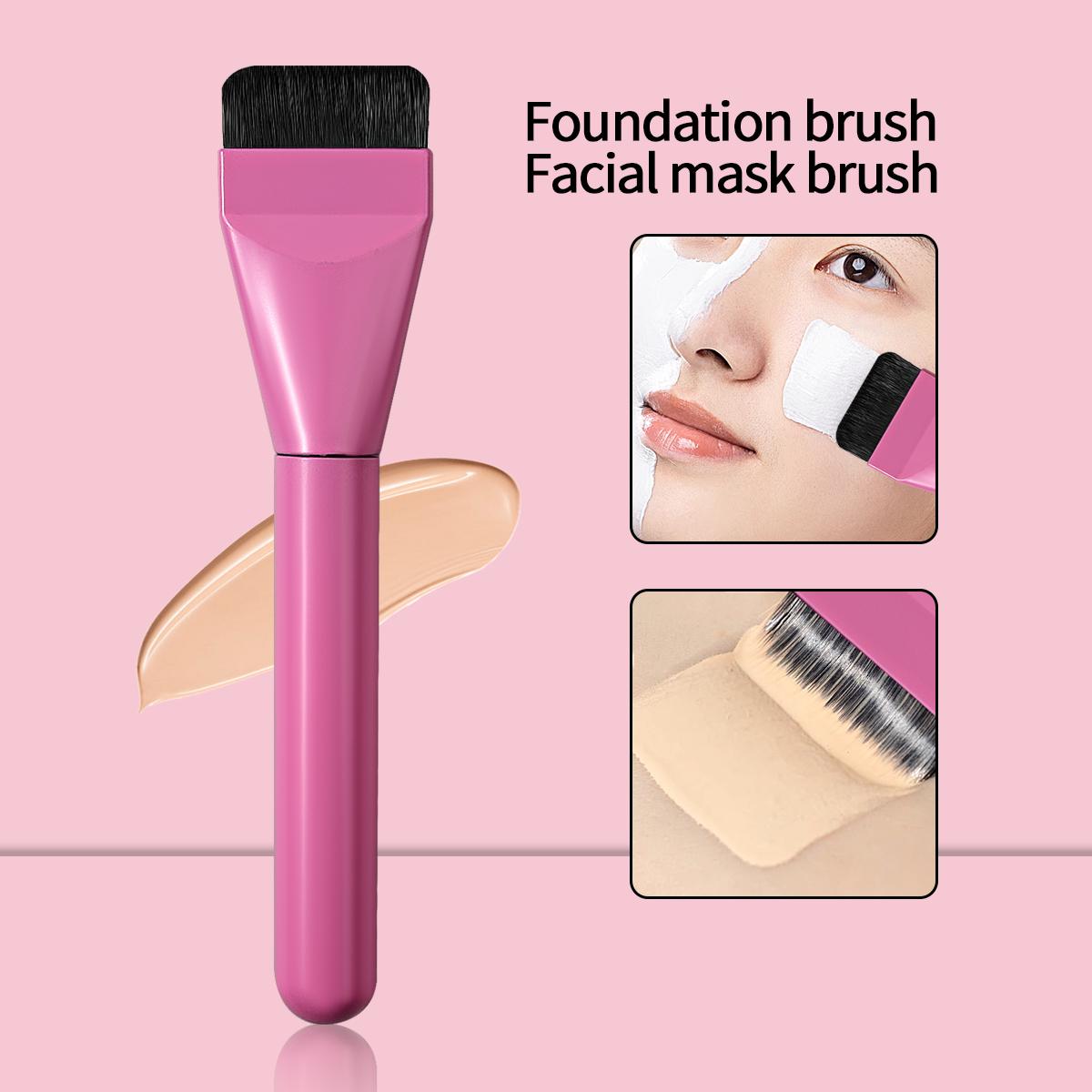 

Multifunctional Foundation Brush, Ultra-thin Liquid Foundation Brush, Flat-head Mask Brush, Portable Professional Makeup Tool розовый