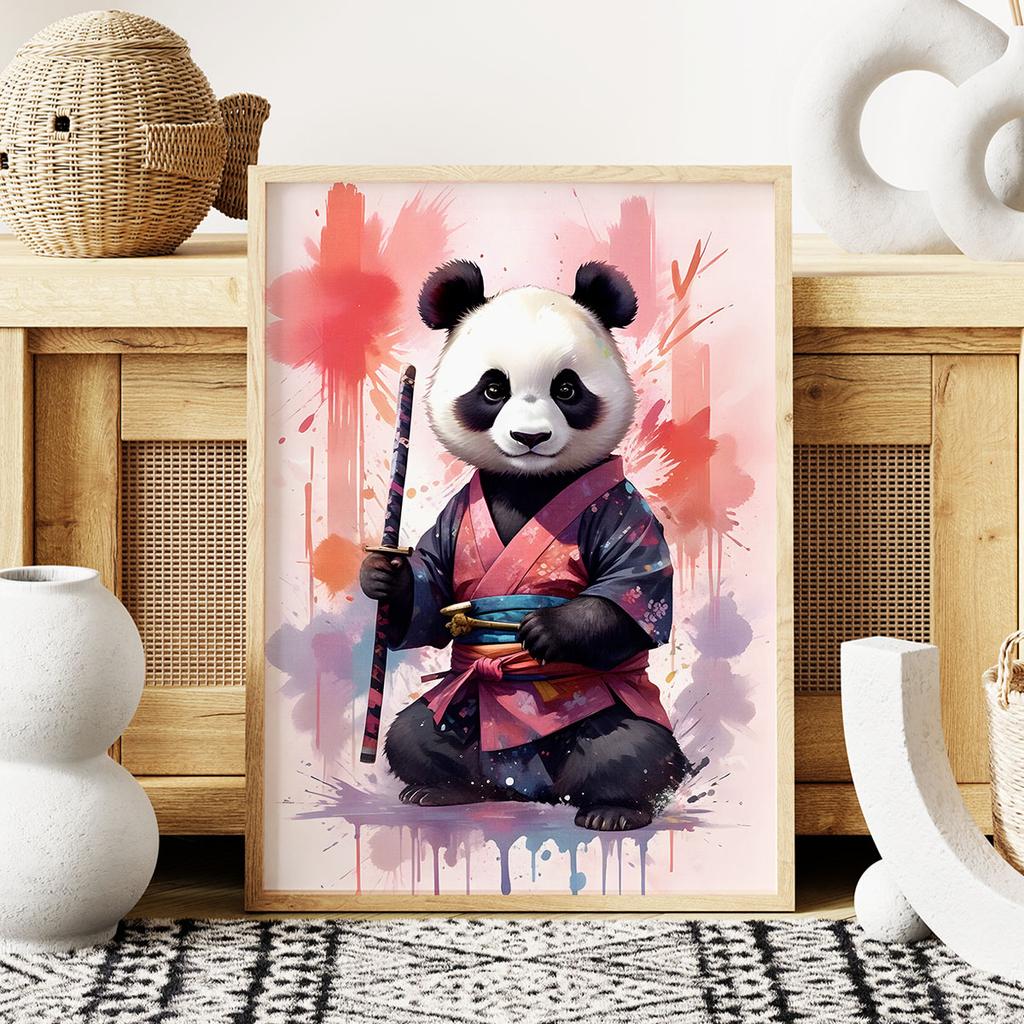 Poster for Children Panda Kung Fu