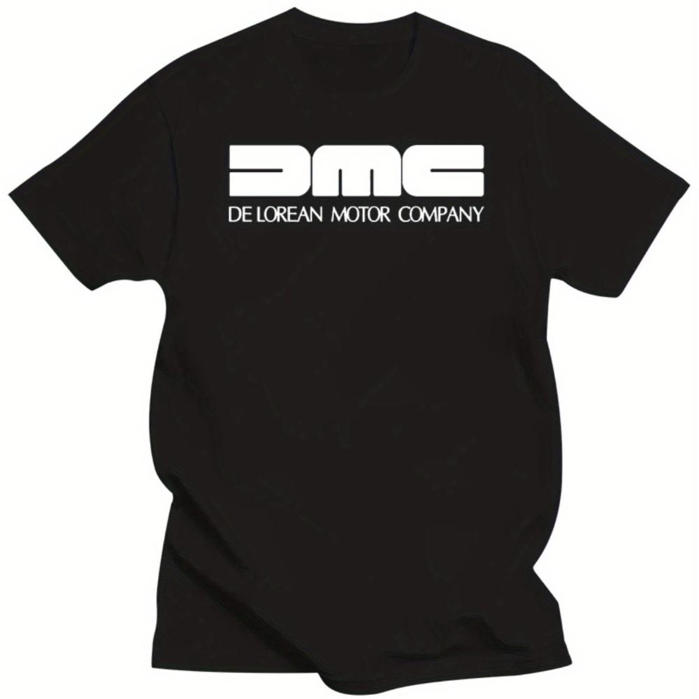 Мужская футболка DMC DE LOREAN MOTOR COMPANY с графическим принтом, повседневная, с круглым вырезом, с коротким рукавом, стандартный крой для подростков и взрослых S
