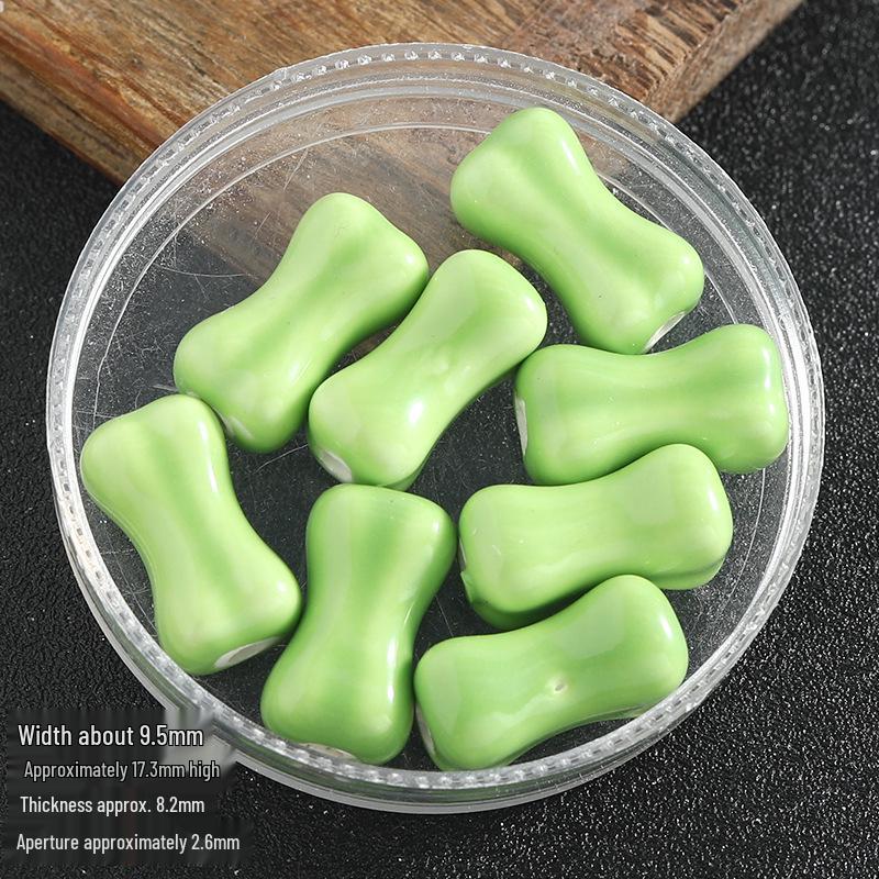 Colored Ceramic Bone Beads for DIY Jewelry: Beading, Bracelets, Necklaces, Earrings Accessories