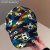 This Unisex Baseball Cap Designed with a Vibrant Soccer Ball Print Is Ideal for Outdoor Activities Its Fashionable Design Allows