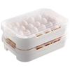 Transparent Food-Grade Egg Storage Box with Lid for Refrigerator