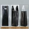 Plastic Handbag Single Double Wine Bottle Storage Sack Halloween Thanksgiving Wedding Gift Packaging Pouch Champagne Beverage Universal White Vest Bag