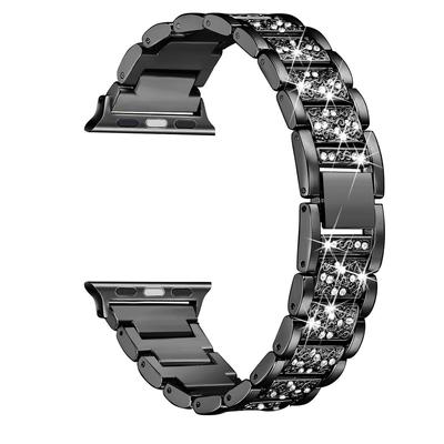 YurKem Bling Diamantový Remienok Pre Applen Watch Pásik 49mm 40mm 45mm 44mm 41mm 42mm 38mm Kovový Pás Pre I-watch Séria 8 7 SE 6 5 4 Dámsky Náramok