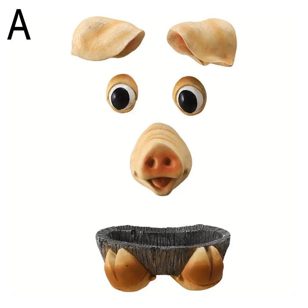 Funny Old Man Tree Face Hugger Garden Art Outdoor Tree Amusing Old Man Face Sculpture Whimsical Tree Face Garden Decoration