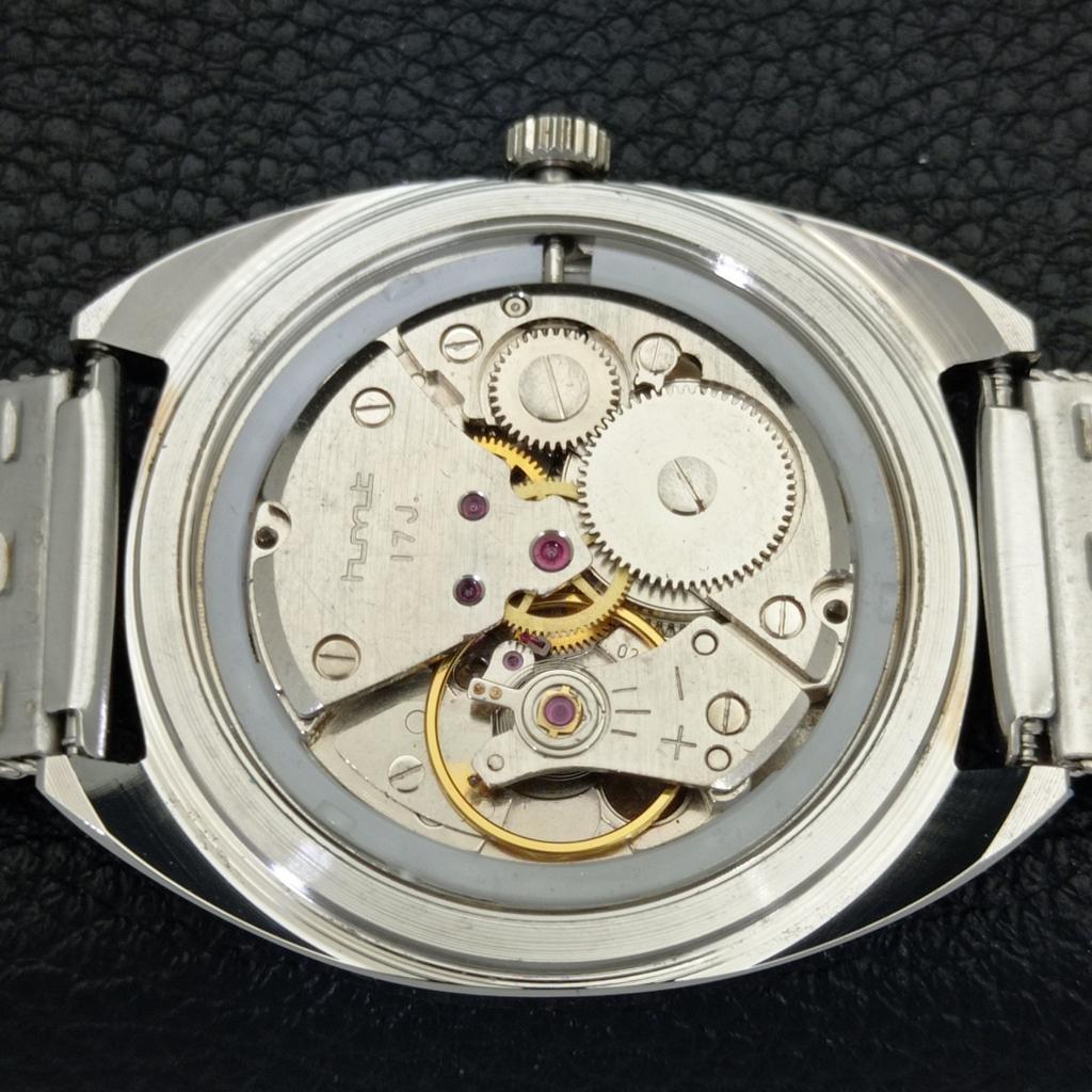 INDIAN VINTAGE HMT KOHINOOR HAND-WINDING MENS GREEN COLOR DIAL WATCH a440942-4 HT-a440942