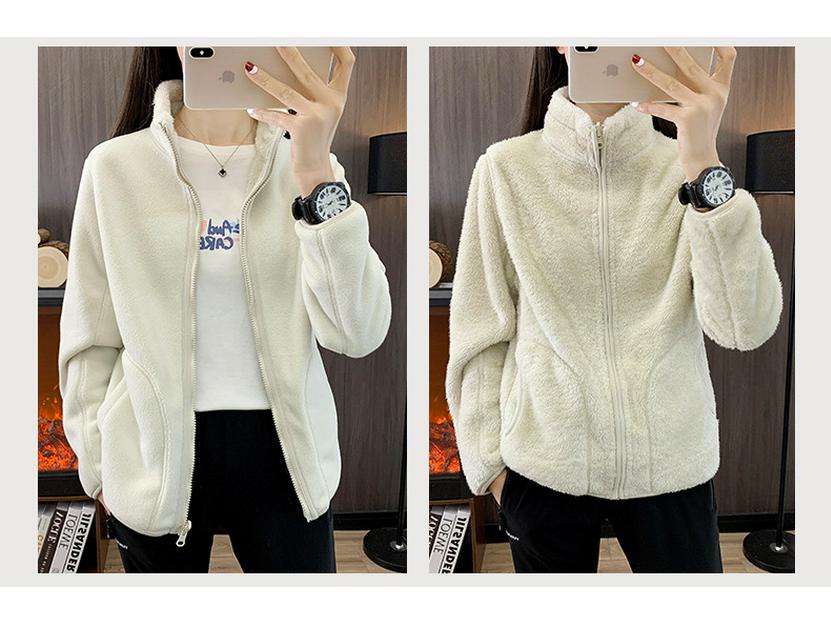 Unisex Polar Fleece Thick Jacket - Coral Fleece Liner for Autumn and Winter