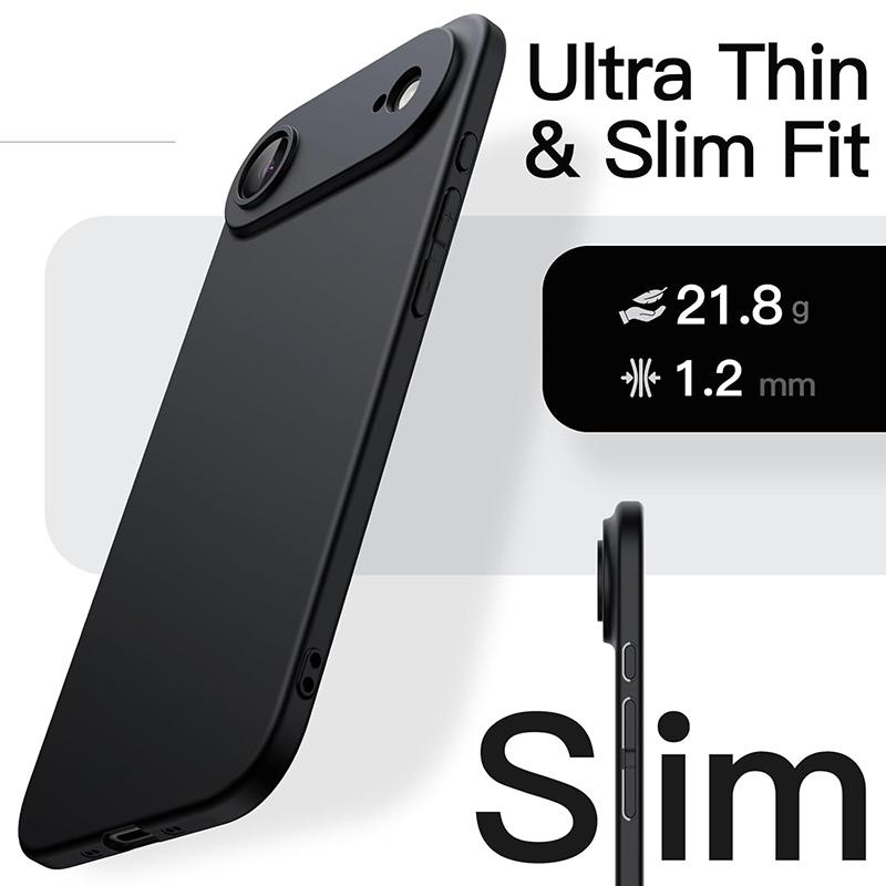 Luxury Matte Silicone Case for iPhone 17 Air Pro Max Ultra Thin Soft Cover Lens Full Camera Protection Case for iPhone 17 ProMax