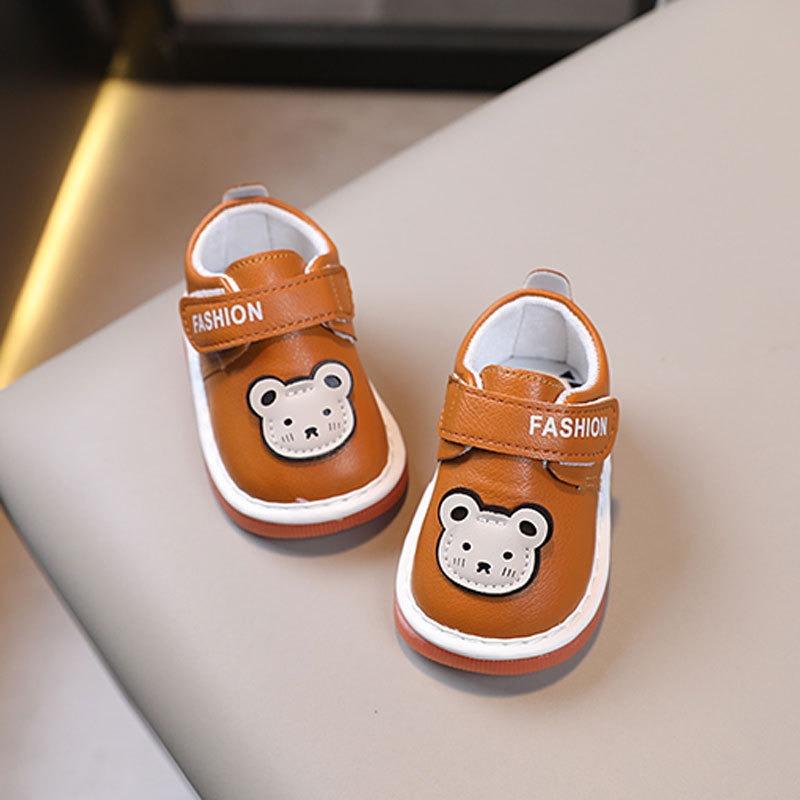 Unisex Baby Soft-Soled First Walkers for 0-2 Years Girls' Squeaky Shoes, Infant & Toddler Single Shoes