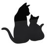 Cat Night Light LED Light Sensing Sound Activated Black Cat Silhouette Lamp for Living Room Hallway Kitchen Bedroom
