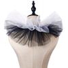 Retro Ruffled Collar Girls Cosplay Tie Victorian Collar Lapel Medieval Cosplay Victorian Ruffled Tie Collar