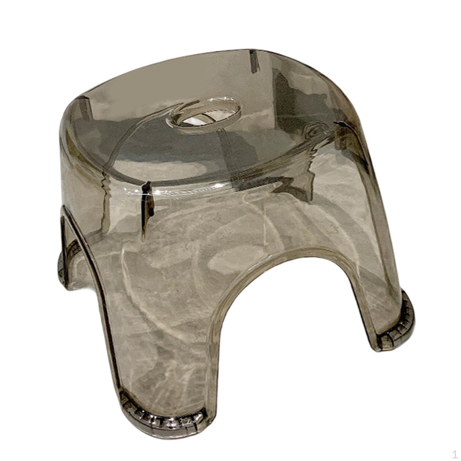 

Акриловый табурет для душа, легкий стул для ванной комнаты, угловой стул для пожилых людей серый