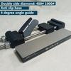 Professional Diamond Knife Sharpeners 400# & 1000# Sharpening Stone Woodwork Grinding System Whetstone Accessory Anti-slip Base