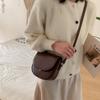 IELGY Korean Style Crossbody Saddle Bag Fashion French Niche Shoulder Bag