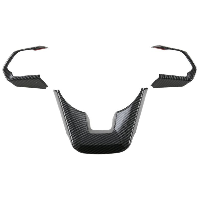 Strange Car Carbon Fiber Style Steering Wheel Switch Button Frame Cover Trim For Toyota Land Cruiser LC300