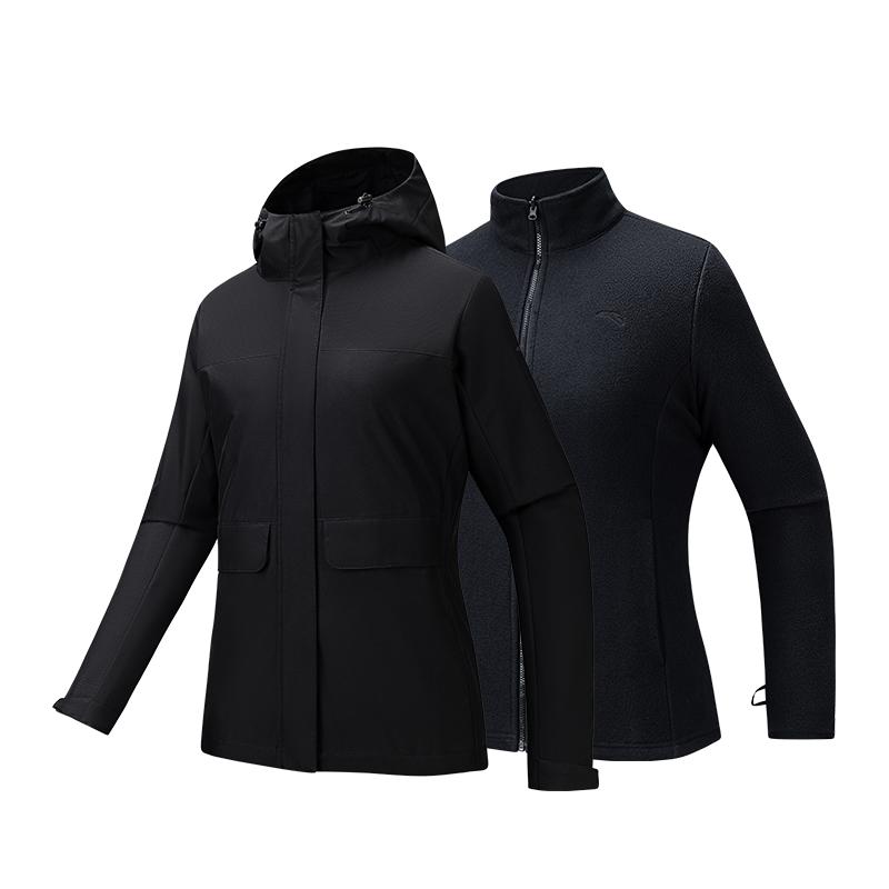 

Anta Training Series Simple Solid Color Loose Comfortable Hooded Jacket Women Jackets 162547601-5 XL