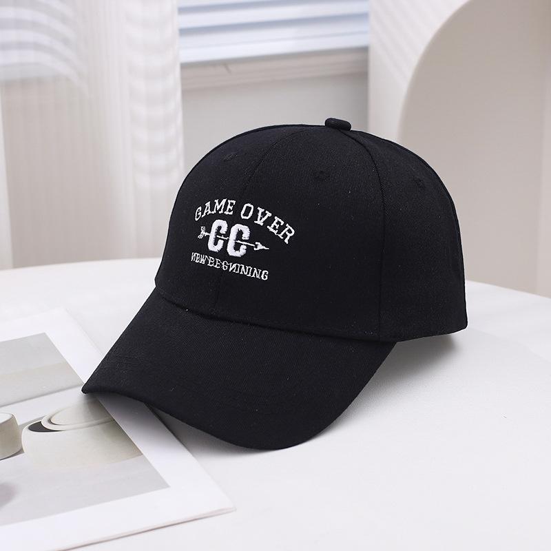 Outdoor Embroidery Letter Baseball Cap Women'S Spring Summer Versatile Face Small Wide Brim Peaked Cap Men