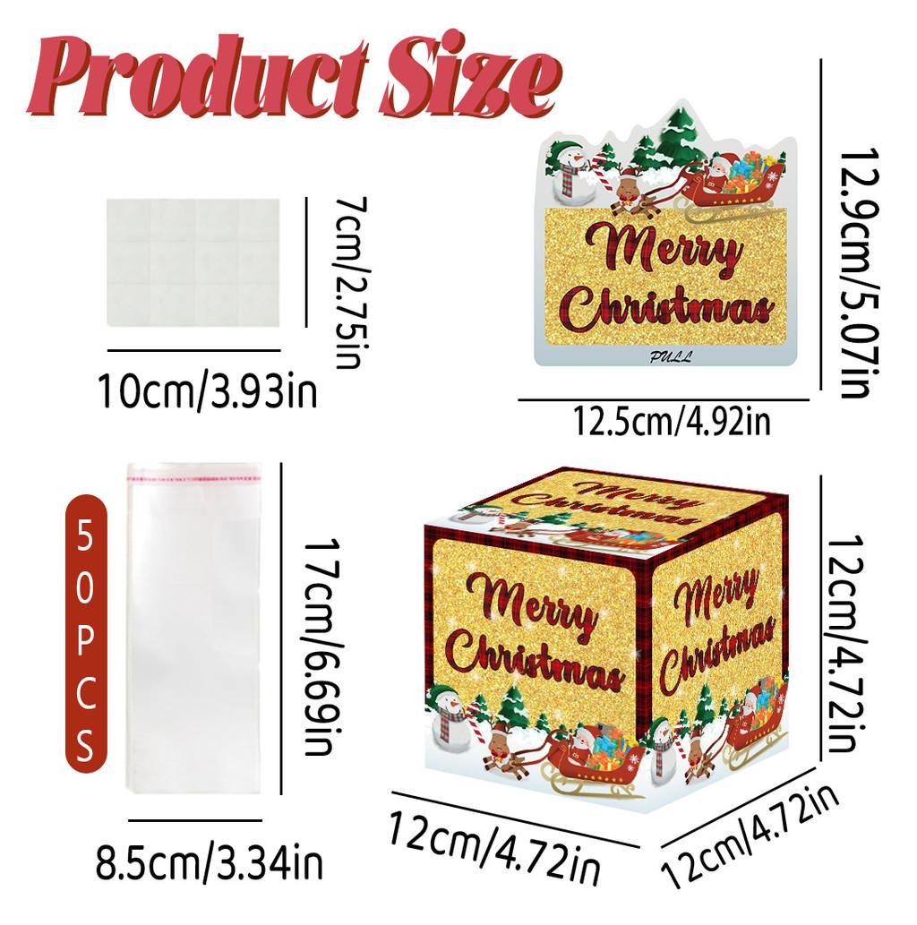 

Праздничный декор Бумажный узор с буквами Подарочная коробка Реквизит для создания атмосферы на рождественской вечеринке