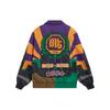 Li-Ning Badfive Letter Print Loose Fit Turn-Down Collar Jacket Men Jackets Dragon-Chant-Purple Autumn-Orange Scallion-Green AJDSB15-1