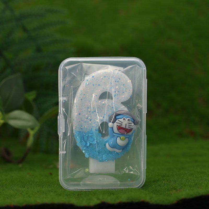 Dingdang Cat Handmade Creative Digital Handmade Candles Birthday Party Cake Decoration Candles
