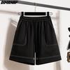 DIMANAF 2024 Plus Size Women Summer Loose Pants 5XL High Waist Shorts Elastic Wide Leg Pants Casual Basic Short Pants