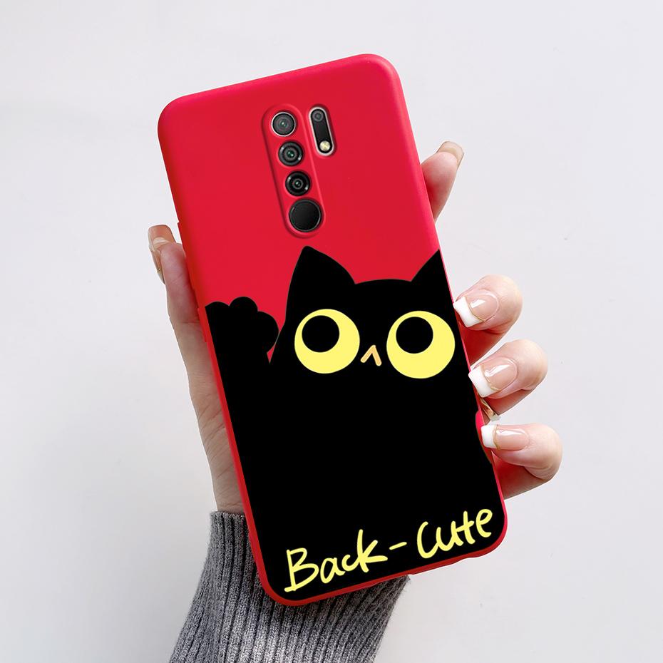 For Xiaomi Redmi 9 Case Redmi 9 Prime Cover M2004J19G M2004J19C redmi9 Cute Cartoon Bear Silicone TPU Soft Phone Case Back Cover