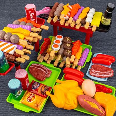 Baby Finta Play Cucina Giocattoli per bambini Simulazione Barbecue Pentole Cottura Cibo Giochi di ruolo Giocattoli educativi regalo per ragazze Bambini
