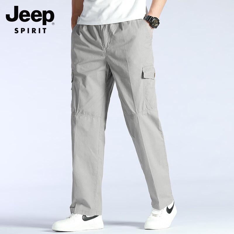 JEEP SPIRIT Men's Loose Fit Straight-Leg Casual Pants