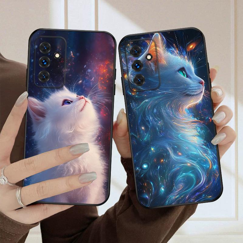 Cat In the Water For Samsung S20FE S 21 22 23 FE 24 Plus 25 Ultra Galaxy M23 32 34 35 52 53 54 55 5G Silicone Soft Phone Case