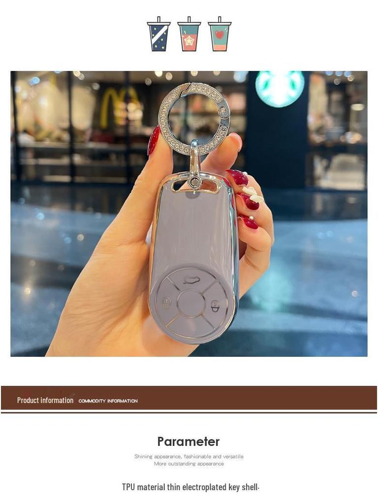 ORA Good Cat & Ballet Cat Women's Key Protection Shell