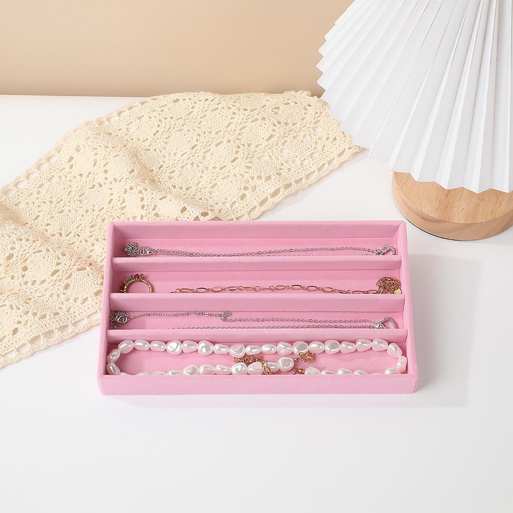 Multi-Style Plush Jewelry Storage Box with Drawers