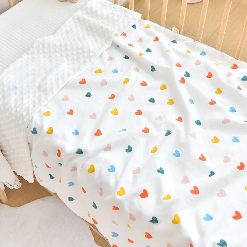 

GPPNKC Kids Embroidered Cartoon Minky Dot Blanket
