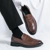 Men Loafers Street Style Brogue Classic Shoes Formal Business Wedding Dress Prom Blazers Tuxedo Party Shoes Large Size