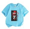 Kids Boys Girls 100% Cotton Crew Neck Short Sleeve T-shirt, Cool Vampire Character Graphic Print Casual Soft Breathable Tee for Daily Street Wear Summ