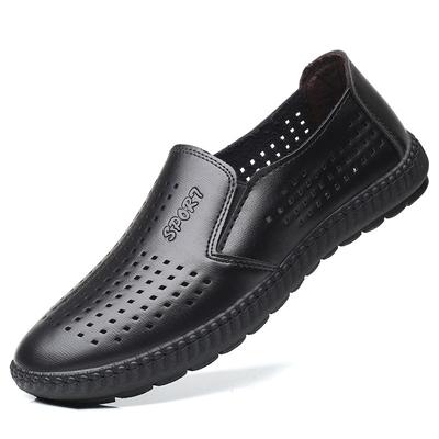 Herren Hohle Freizeitschuhe Atmungsaktive Laufschuhe 2024 Sommer Slipper Loafer Mann Bequeme Plateausandalen Zapatos Hombre