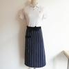 1Pc 65x70cm Cotton Dark Color Striped Adult Men Waist Apron Home Kitchen Cooking Baking Cleaning Tool