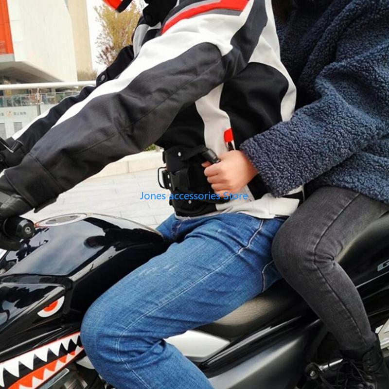 W8KD Adjustable Waist Safety Belt Motorcycle Waist Support Belt Strap Gear