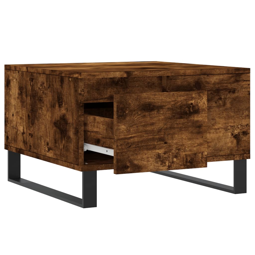 Coffee Table Smoked Oak 55x55x36.5 cm Particleboard