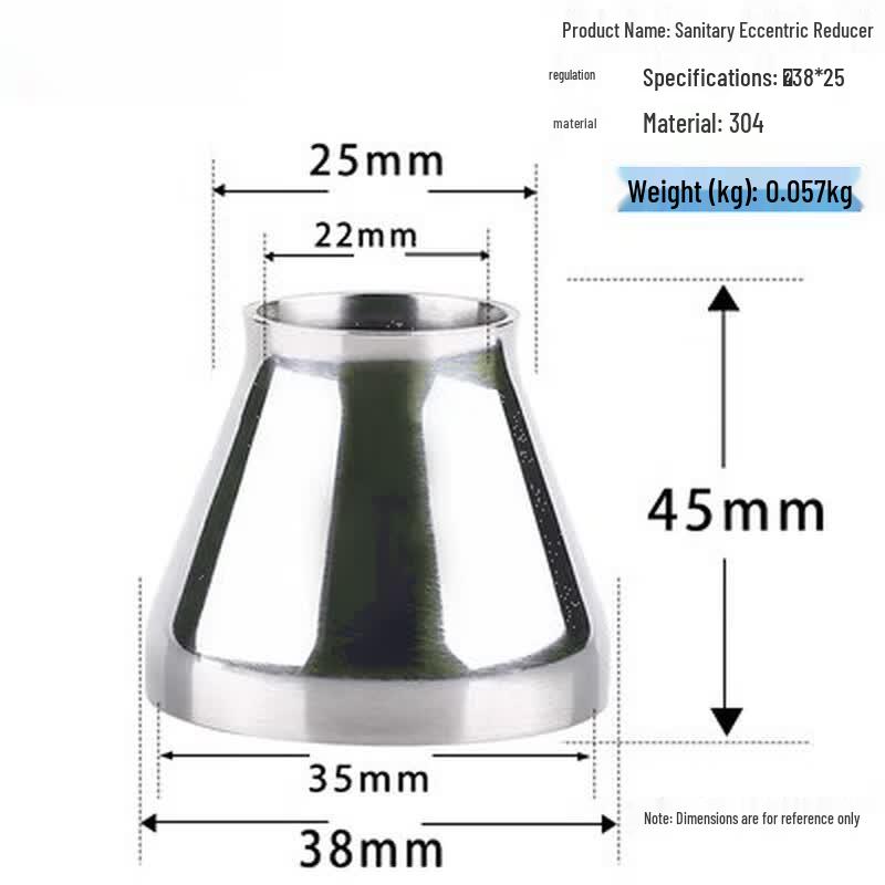 304 Stainless Steel Sanitary Concentric Weld Reducer