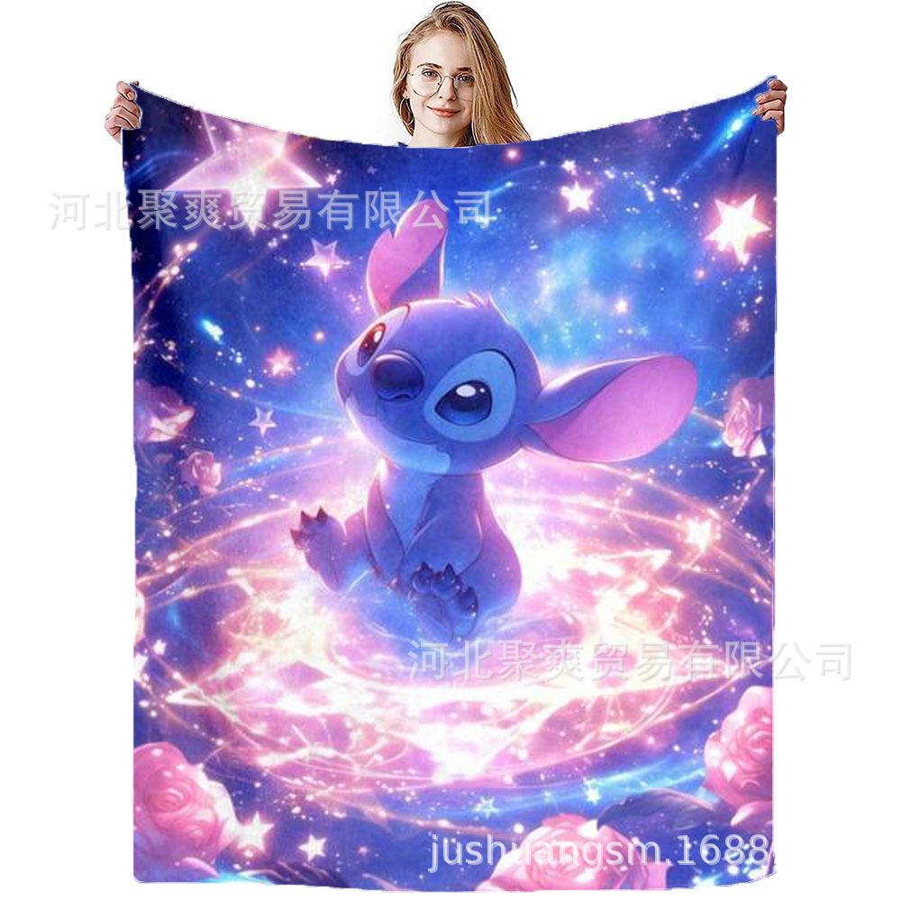 Stitch Flannel Blanket Star Baby Blanket Air Conditioning Blanket Nap Blanket Flannel Blanket Cross Border
