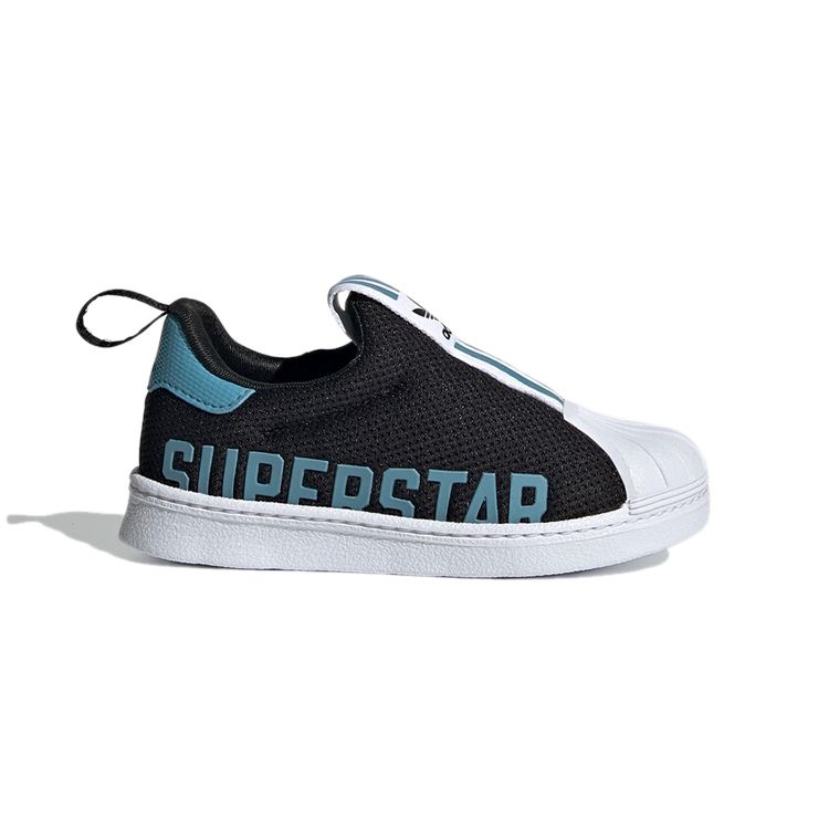 Adidas Superstar 360 X Infant Black Hazy Blue Baby Sneakers Core-Black Footwear-White FX4918