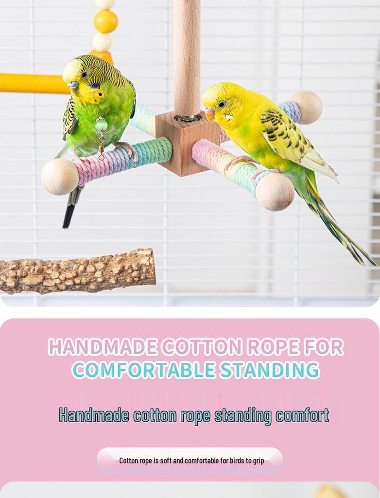 Parrot Toy Rotating Windmill Stand for Budgies & Lovebirds