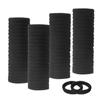 Korean Style Colorful Seamless Hair Bands (100 Pcs) - Non-Damaging, High Elastic Hair Towel Rings & Headdresses