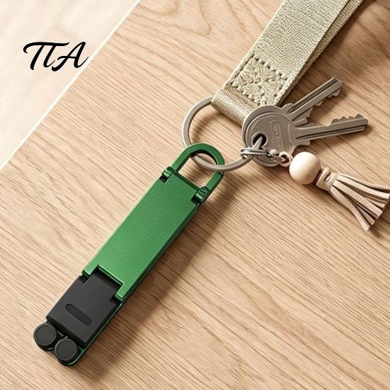 Travel Phone Stand Mini Foldable Keychain, Portable Cell Holder for Desk Desk, Pocket Home Office Accessory
