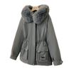 New Women's Short Hooded Big Sweater Cotton-padded Jacket for Winter Thickened Cotton-padded Jacket