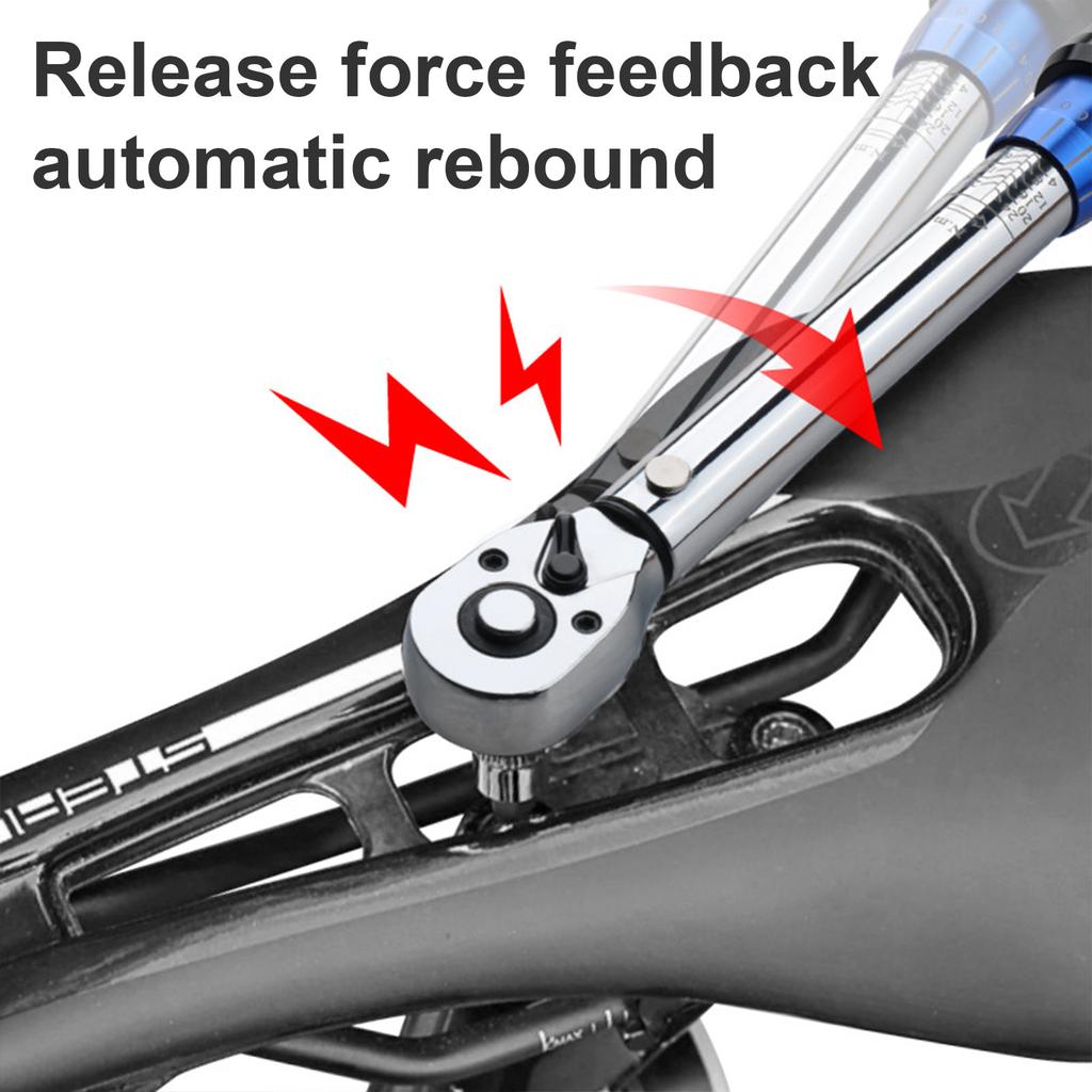 High Precise Adjustable Torque Wrench Ratchet Repair Socket Spanner Set Suitable for Bicycles and Motorcycle Maintenance
