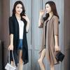 Women's 2024 Chiffon Shawl Cardigan - Spring/Summer Mid-Length Outerwear