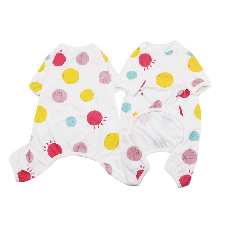 Cute cotton puppy clothes than bear corgi pet dog pajamas small dog four feet anti-hair loss