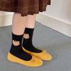 Cotton Bear Head Cartoon Mid-calf Socks Are Soft, Sweat-absorbing and Versatile Socks for Girls In Autumn and Winter
