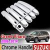 Para Suzuki Grand Vitara 2006 - 2014 Chrome Handle Cover Trim Set Grand Nomade Escudo 2007 2009 2010 2012 Acessórios Car Styling